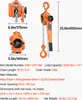 VEVOR hefkat, capaciteit 1,5 ton, handkettingtakel, 3 meter Productafbeelding-voorbeeld 7