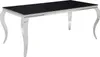Esstisch PREDRAG – 180x90, schwarz / Chrom Produktbild-Vorschau 1