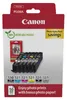 A product box for Canon Pixma ink cartridges, showing the cartridges and a small image of photo paper. Anteprima dell’immagine prodotto
