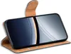A flip case for a smartphone is shown open, displaying the phone's screen. Anteprima dell’immagine prodotto