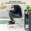 sgabello da toilette eluno, poggiapiedi in bambù, Anteprima dell’immagine prodotto 2