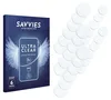 A product box for screen protectors is shown next to a pile of circular screen protectors. Produktbild-Vorschau