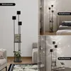 Puluomis Vloerlamp, 3-lichts, staande lamp, met voetpedaal, Productafbeelding-voorbeeld 6