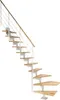 Pertura Mittelholmtreppe Hera Buche Weiß 1/4 gewendelt Produktbild-Vorschau 1