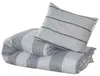 vidaXL Posteľná súprava Grey 200x220 cm Bavlna Náhľad obrázku produktu 3
