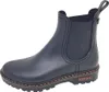 A black Chelsea boot is shown against a white background. Produktbild-Vorschau