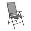 Garten Klappstuhl Metall - Textilen Anthrazit 7 Positionen Produktbild-Vorschau