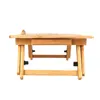 A wooden laptop table with a drawer, shown from the front on a white background. Produktbild-Vorschau