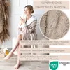 CalmyLIFE Bademantel Damen flauschig Morgenmantel - mit Produktbild-Vorschau 2