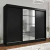 Oravelle 200 cm Schwarz 3-türiger Kleiderschrank mit Produktbild-Vorschau 2