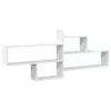A white, modern, modular wall shelf unit against a white background. Náhled obrázku produktu