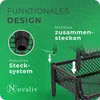 Novaliv 5 Stück Korbregal Schwarz Steckregal Stapelbar & Produktbild-Vorschau 4