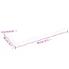 vidaXL Tischplatte 80x40x2 cm Massivholz Eiche Unbehandelt Produktbild-Vorschau 6