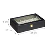 relaxdays 10027256_0 relaxdays Uhrenbox schwarz 31,0 x 20,0 Náhled obrázku produktu 4