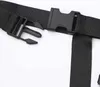 Close-up of black plastic buckles and straps on a white background. Anteprima dell’immagine prodotto