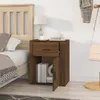 The Living Store Nachttisch Braun Eichen-Optik 50x36x60 cm Produktbild-Vorschau 3