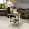 XMTECH Edelstahl Arbeitstisch 61×46×85 cm, 300 kg, mit Produktbild-Vorschau 12