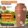 GARANTIA Kit Réservoir Amphore 240 L, terre cuite incl. Voir les images du produit 3