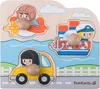 puzzle Voertuigen junior wood 3 ks Náhľad obrázku produktu 1