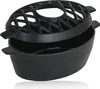 A black cast iron humidifier for a BBQ or oven. Produktbild-Vorschau