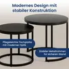Couchtisch 2er Set aus Holz, Wohnzimmertisch Modern, Rund Produktbild-Vorschau 5