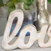 Holzfigur, "Love", Weiß, Dekoration Produktbild-Vorschau 2