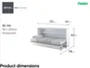 MEBLINI Schrankbett Bed Concept - Wandbett mit Lattenrost - Produktbild-Vorschau 8