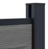 vidaXL zaunset 180 x 105 cm WPC und Aluminium Grau Produktbild-Vorschau 4
