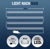 Diagram illustrating the features and specifications of a string of lights. Produktbild-Vorschau