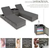 2 chaises longues en rotin avec structure en aluminium et Voir les images du produit 3