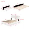 MODFU Polsterbett Plattformbett 140 x 200 cm mit Produktbild-Vorschau 3