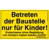 KIDS AT WORK Baustellenschild, 1Stück Produktbild-Vorschau 1