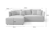 Ecksofa mit Schlaffunktion MILANO L Poso 100 Links Produktbild-Vorschau 4