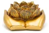 Tealight Holder Lotus Hands Gold Coloured --set Of 2 Pcs - Náhled obrázku produktu 2