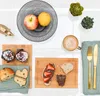 6er Set: Frühstücksbrettchen Holz 22x15 Brotzeitbretter Produktbild-Vorschau 3