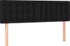 Cloris Designermöbel Kopfteile 2er Set Schwarz 72x5x78/88 Produktbild-Vorschau 2