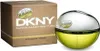 A product shot of DKNY Be Delicious perfume and its packaging. Produktbild-Vorschau