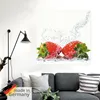 ARTland Wandbild, selbstklebend Erdbeeren mit Spritzwasser Produktbild-Vorschau 5