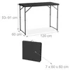 Relaxdays Gartentisch klappbar, HBT: 74x120x60 cm, Produktbild-Vorschau 7