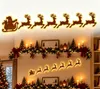 7 pièces de décoration murale pour Noël, éclairées et avec Voir les images du produit 1