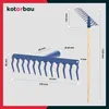 KOTARBAU® Laubrechen 32 cm Metall Rechen für Gras & Laub Produktbild-Vorschau 3