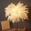 Kreative weiße Flauschig Tischlampe, Nachttischlampe, Produktbild-Vorschau 5