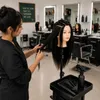 Mannequin tête à coiffer professionnel cheveux naturels 55 Voir les images du produit 3