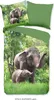 Duvet cover Good Morning 135x200 + 1* 80x80 cm - elephant Produktbild-Vorschau 1