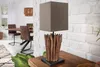 Handgearbeitete Treibholz Tischleuchte EUPHORIA 45cm braun Produktbild-Vorschau 2