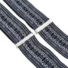 Hosenträger Schwarz Weiß Muster X Form 5 cm Produktbild-Vorschau 3