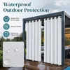 Outdoor Vorhänge Wetterfest Wasserdicht Vorhang mit Ösen Produktbild-Vorschau 3