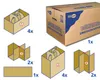 2x Profi-Transport- und Umzugsset für 64 Gläser 14 tlg. Produktbild-Vorschau 3