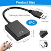 USB HDMI Adapter 1080p Full HD, USB auf HDMI Kabel für PC & Produktbild-Vorschau 2