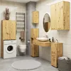 Akord Armadio A Parete 2 Ante In Rovere Stile Artigianale Anteprima dell’immagine prodotto 6